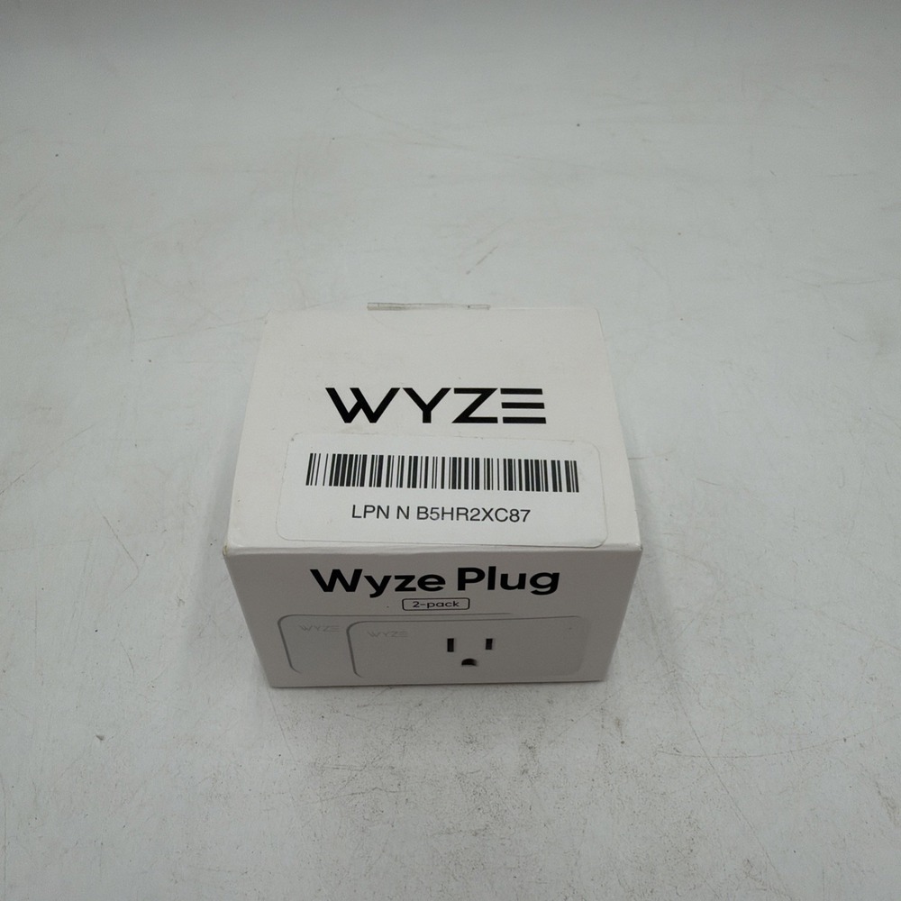WYZE WLPP1 Voice Assistant Alexa and Google White Smart WiFi Plug - 2 Pack
